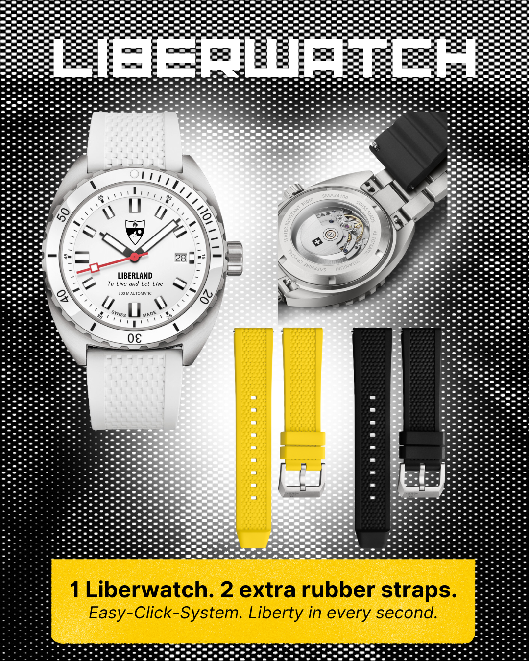 LAST PIECE | UNIQUE LIBERWATCH 10TH ANNIVERSARY EDITION #NUMBER 02 | Swiss Made Automatic Movement - Image 3