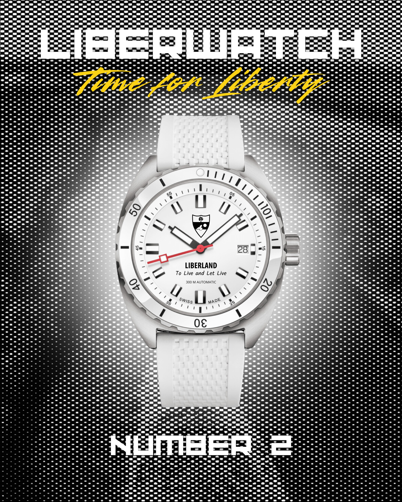 LAST PIECE | UNIQUE LIBERWATCH 10TH ANNIVERSARY EDITION #NUMBER 02 | Swiss Made Automatic Movement